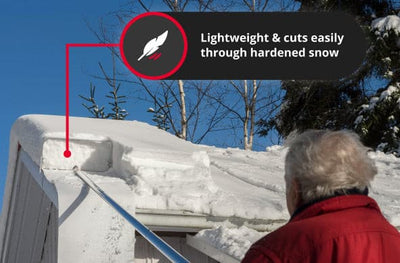 SnowPeeler CLASSIC - Roof Snow Removal Tool with a 20 ft. (6 m.) reach and a 9 ft. (2,7 m.) Snow Slide.