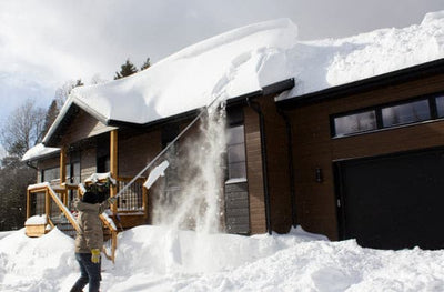 SnowPeeler CLASSIC - Roof Snow Removal Tool with a 20 ft. (6 m.) reach and a 9 ft. (2,7 m.) Snow Slide.